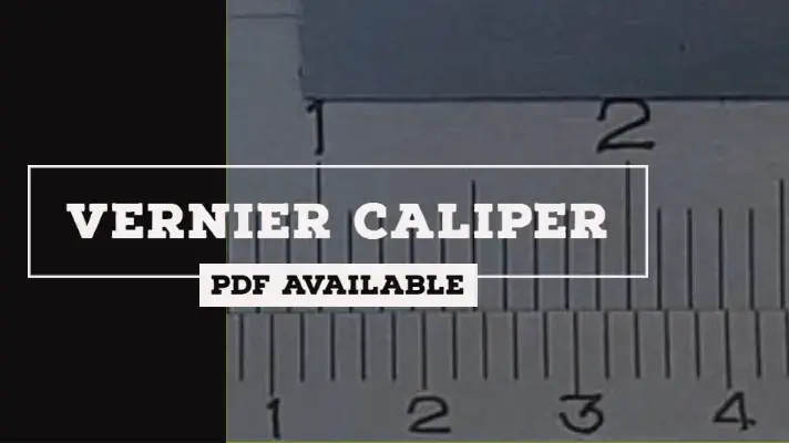 vernier caliper experiment theory